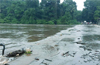 Hosamatha bridge near Uppinangady  out of bounds and submerged